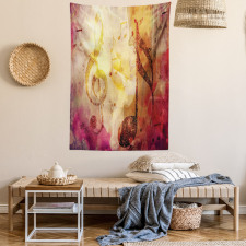 Colorful Notes Composition Tapestry