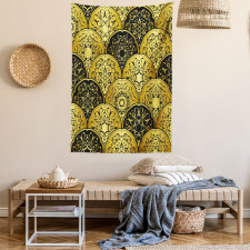 Scale Style Circles Tapestry