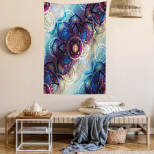 Diagonal Gradient Lotus Tapestry