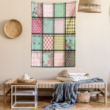 Square Pieces Tile Tapestry