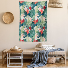 Nature Crepe Ginger Flower Tapestry