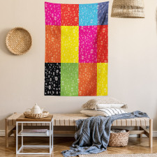 Vibrant Rainbow Colors Tapestry