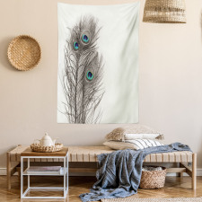 Feathers of Exotic Bird Tapestry