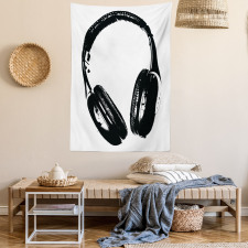 Grunge Headphones Fun Tapestry