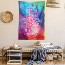 Watercolor Gentle Swirls Tapestry