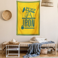 Pump Some Iron Vintage Tapestry