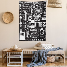 Active Life Words Tapestry