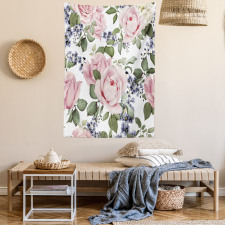 Flourishing Pink Flora Tapestry