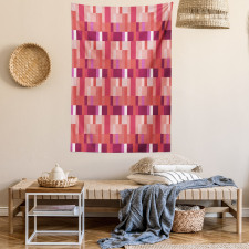 Geometric Square Colorful Tapestry