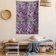 Tropical Jungle Bouquet Tapestry