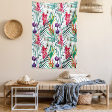 Watercolor Art Tropical Tapestry