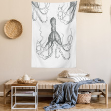 Animal Tentacles Marine Tapestry