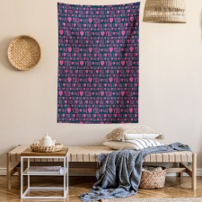 Romance Pattern Heart Tapestry