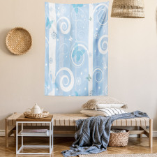 Snowflakes Butterfly Tapestry