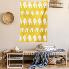 Monotone Animal Pattern Tapestry