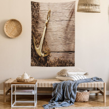 Nautical Anchor Fishing Net Tapestry