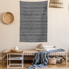 Grid Rows Pattern Tapestry