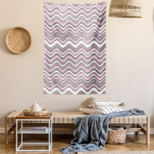 Wavy Stripes Nautical Tapestry