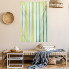 Summer Stripes Dots Tapestry