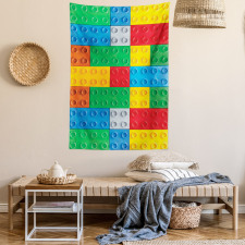 Colorful Building Blocks Tapestry