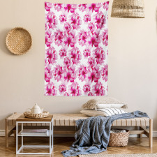 Abstract Peonies Tapestry