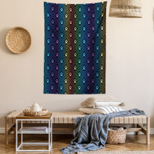 Paw Print Design Tapestry