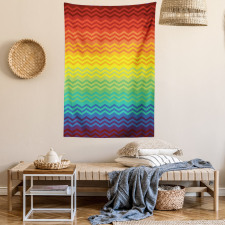 Tribal Culture Zigzags Tapestry