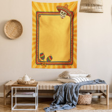 Frame Desgin with Skull Tapestry