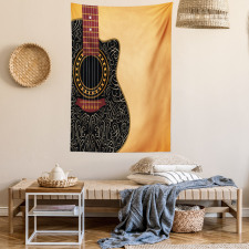 Floral Folk Ornaments Tapestry