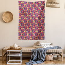 Diamond Squares Pattern Tapestry