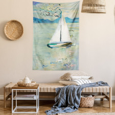 Monet Sailing Boat Tapestry