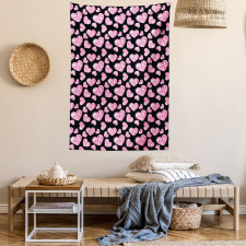 Romatic Heart Shapes Tapestry