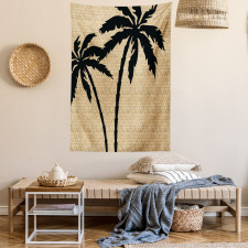 Palm Tree Silhouettes Tapestry