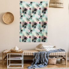 Summer Palm Trees Fern Tapestry