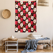 Cinnamon Sticks Fruits Tapestry