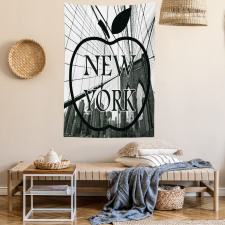 Cityscape Big Apple Motif Tapestry