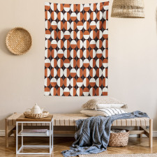 Bicolor Circles Tapestry