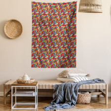 Abstract Curvy Lines Tapestry