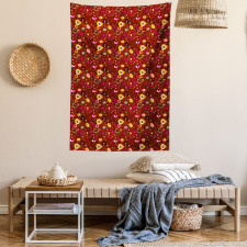 Colorful Fifties Shapes Tapestry