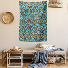 Retro Foliage Pattern Tapestry