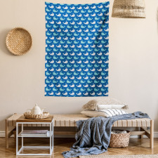 Bicolor Ocean Animals Tapestry