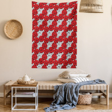 Roses Contours Tapestry