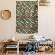 Dotted Cups and Pots Tapestry