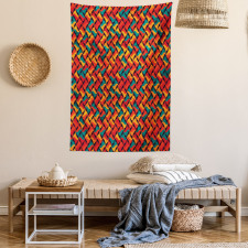 Abstract Funky Waves Tapestry