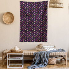 Dots Color Silhouettes Tapestry