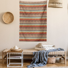 Aztec Birds Arrows Tapestry