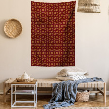 Dotted Flowers Pattern Tapestry