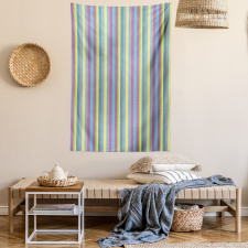 Colorful Zigzag Lines Tapestry