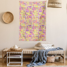 Doodle Art Colorful Tapestry