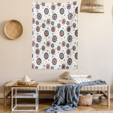 Sunflowers and Funny Bees Tapestry